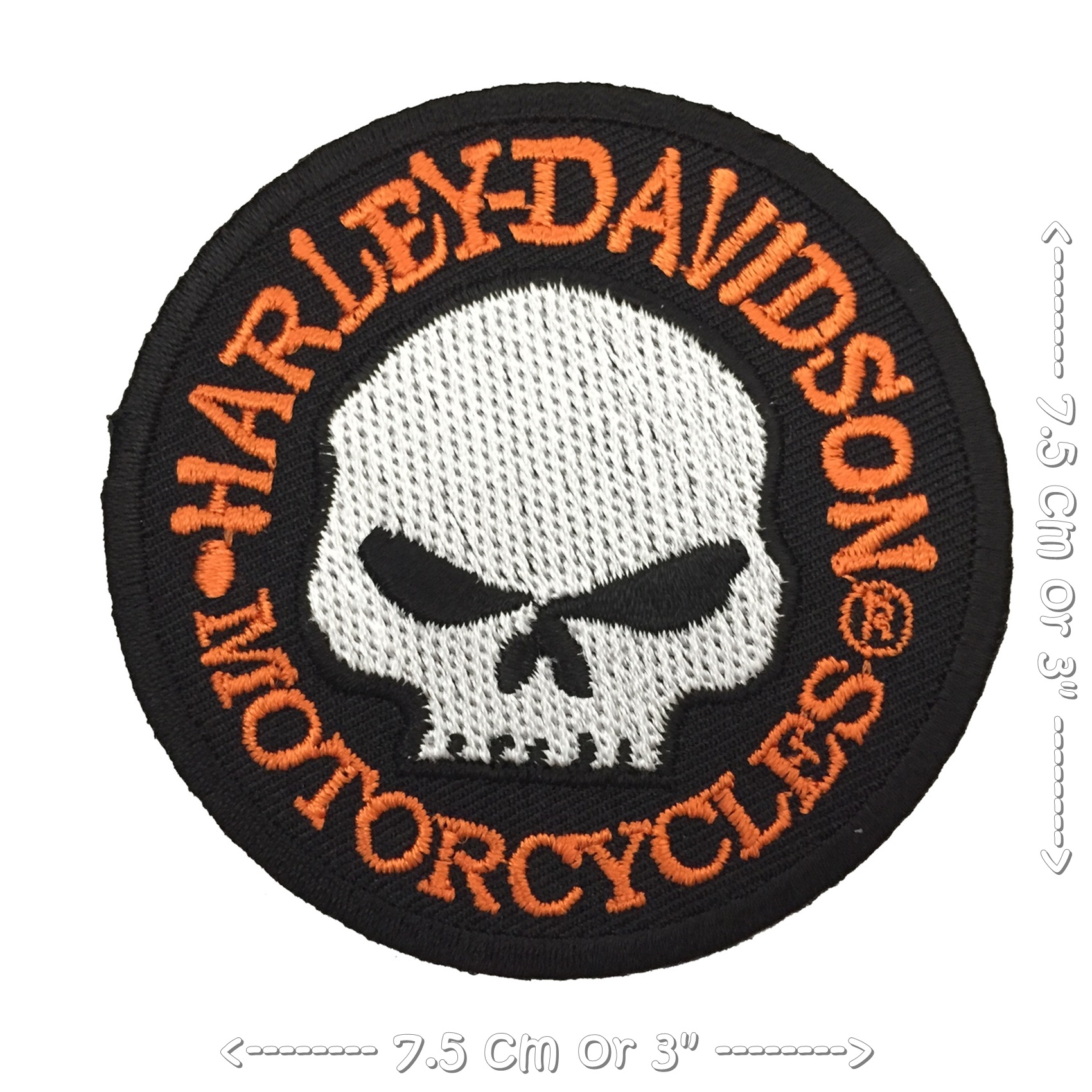 Harley ตัวรีดติดเสื้อ อาร์มรีด อาร์มปัก ตกแต่งเสื้อผ้า หมวก กระเป๋า แจ๊คเก็ตยีนส์ Racing Embroidered Iron on Patch