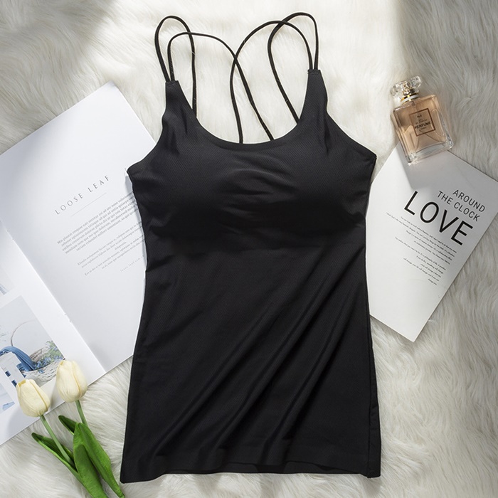 NA221 เสื้อบราสายเดี่ยวเซ็กซี่ เสื้อซัพในเสริมบราฟองน้ำเนื้อผ้ายืดแบบระบายอากาศ ผ้านิ่มสวมใส่สบายจะใส่นอนใส่อยู่บ้านก็เหมาะ สินค้าตามรูปเลยค่ะ