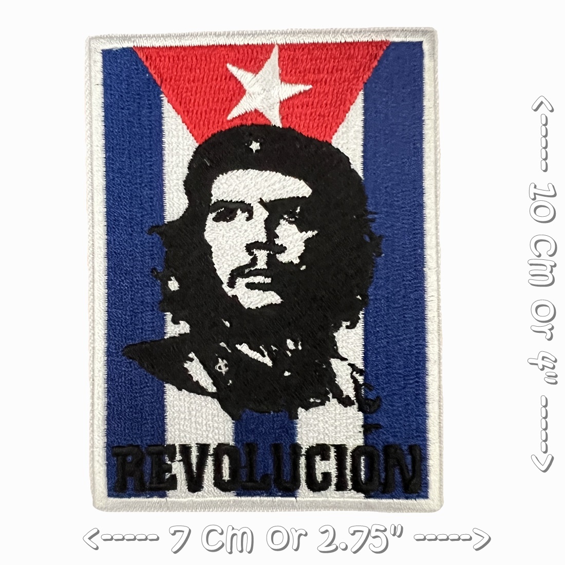 Che Guevara ตัวรีดแบบปัก อาร์มปัก ตัวรีดติดเสื้อ ตัวรีด ติดกระเป๋า ติดหมวก ติดแจ๊คเก็ต Rock Iron on Embroidered Patch