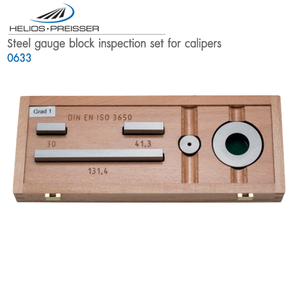 HELIOS-PREISSER,Steel gauge block inspection set for calipers,0633