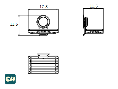CH-31 ตะแกรงวางของขนาดเล็ก รุ่น Chrome Series ไม่ต้องเจาะผนัง