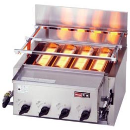 เตาปิ้ง-เตาย่างอินฟาเรด Infra-red Griller 4 หัวเตา RINNAI รุ่น RGA-404B