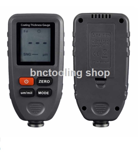 เครื่องวัดความหนาผิวเคลือบ เครื่องวัดความหนาสี, TC-100 Thickness Gauge Paint Coating Digital Car Paint Thickness Meter Black/White.