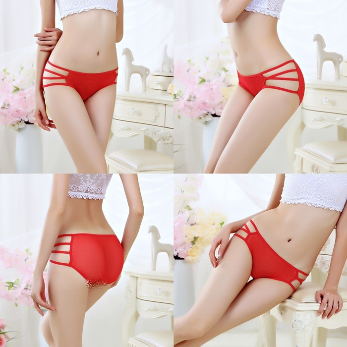 NA032 กางเกงในเซ็กซี่ กางเกงในซีทรู ด้านหน้าและด้านหลังตกแต่งด้วยผ้าซีทรู เปิดด้านข้างตามรูปเลยค่ะ