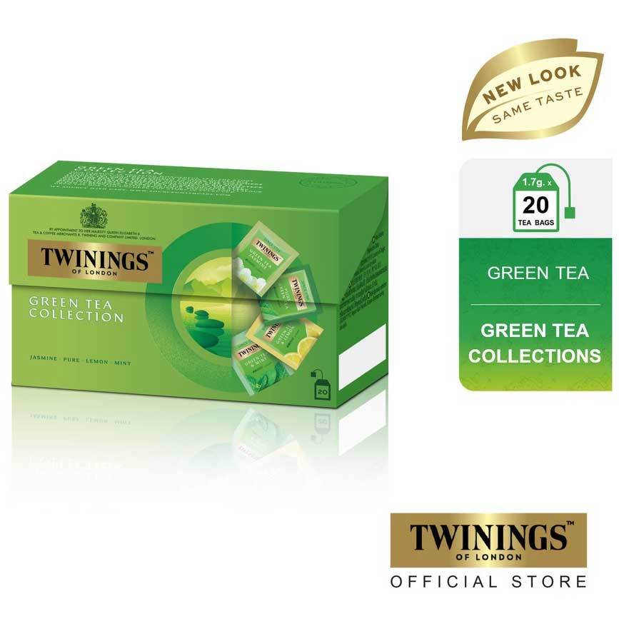 Twinings Green Tea Collection ทไวนิงส์ กรีนที คอลเลคชั่น แพ็ค 20 ซอง