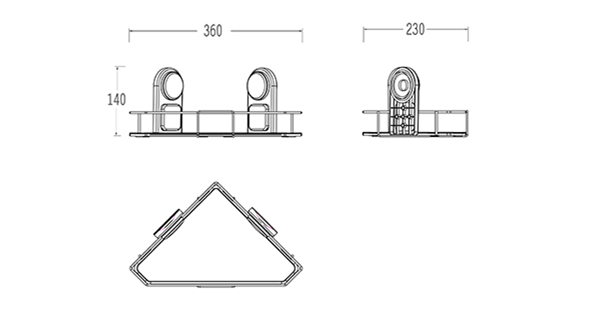 VR-14 ชั้นวางเข้ามุม ไม่ต้องเจาะผนัง