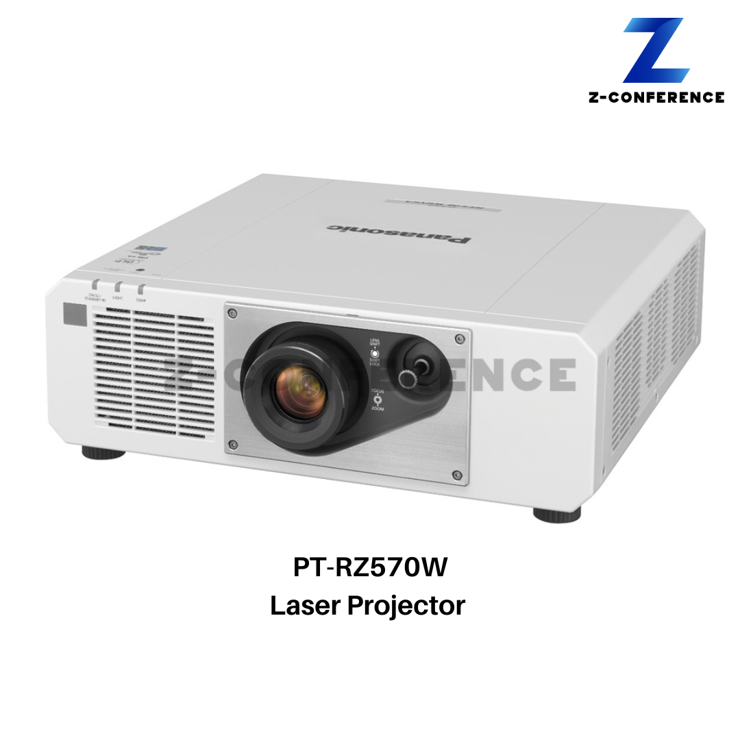 Projector PANASONIC PT-RZ570W Laser Projector (5400 lm / WUXGA) projector , โปรเจคเตอร์ , เครื่องฉายโปรเจคเตอร์ , โปรเจคเตอร์ดูหนัง , เครื่องโปรเจคเตอร์