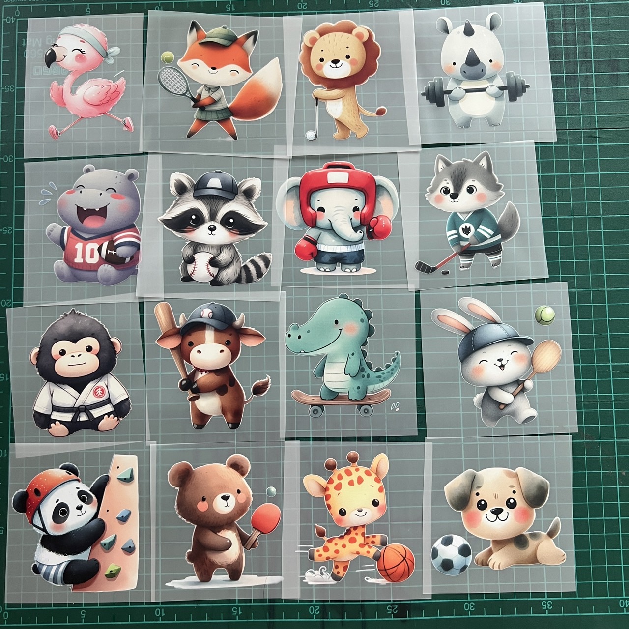 ตัวรีดติดเสื้อ ซาฟารี กีฬา น่ารัก ฟิลม์รีดร้อน พิมพ์ลาย สติกเกอร์รีดติดเสื้อ สกรีนลาย ฟิลม์ DFT DTF