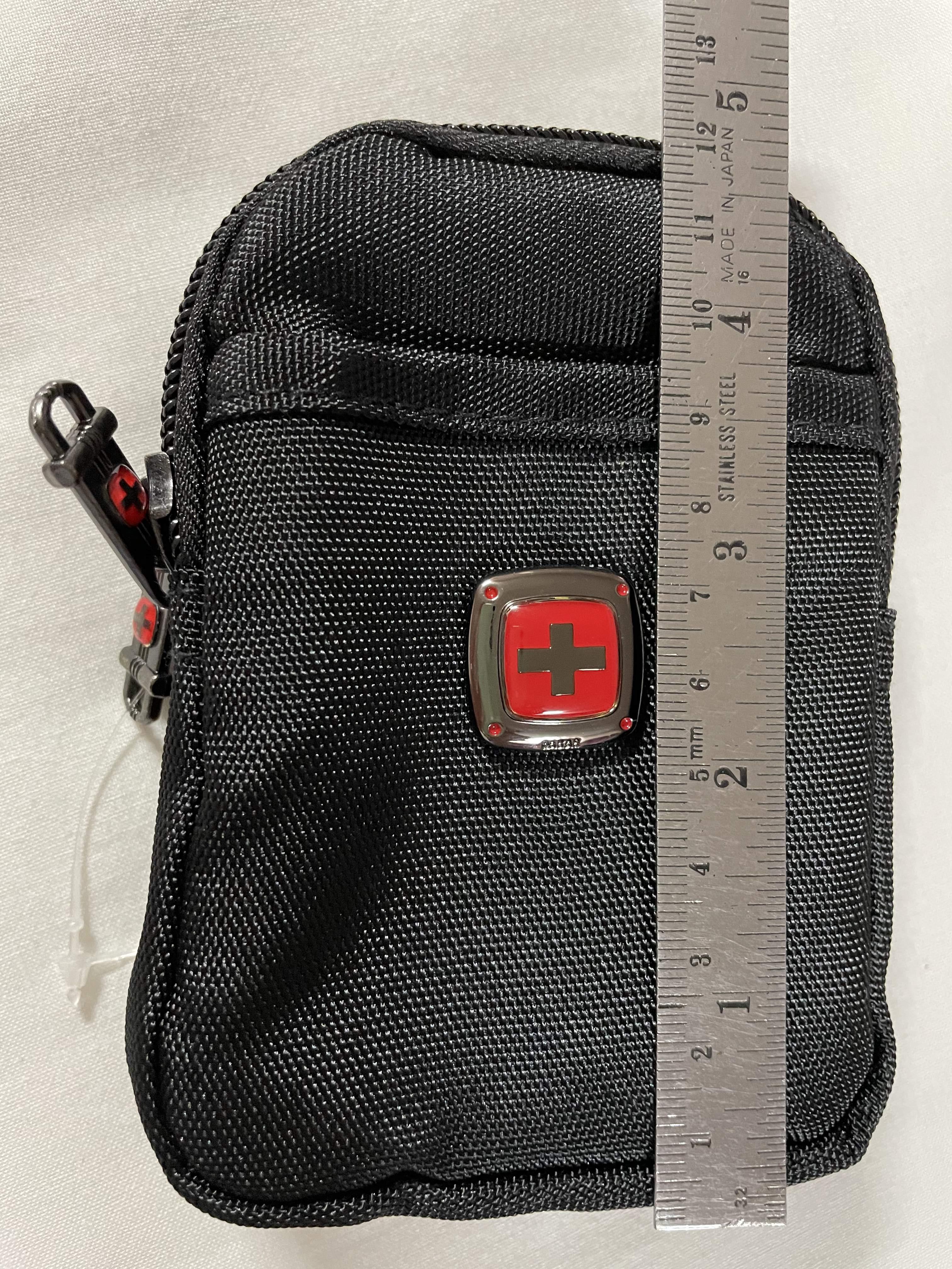 กระเป๋าคาดเอว 2 ชั้น ซิปคู่ (สูงxกว้าง = 5"x3")