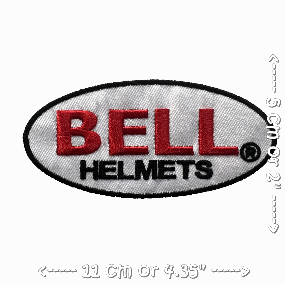 Bell รถแข่ง ตัวรีดติดเสื้อ อาร์มรีด อาร์มปัก ตกแต่งเสื้อผ้า หมวก กระเป๋า แจ๊คเก็ตยีนส์ Racing Embroidered Iron on Patch