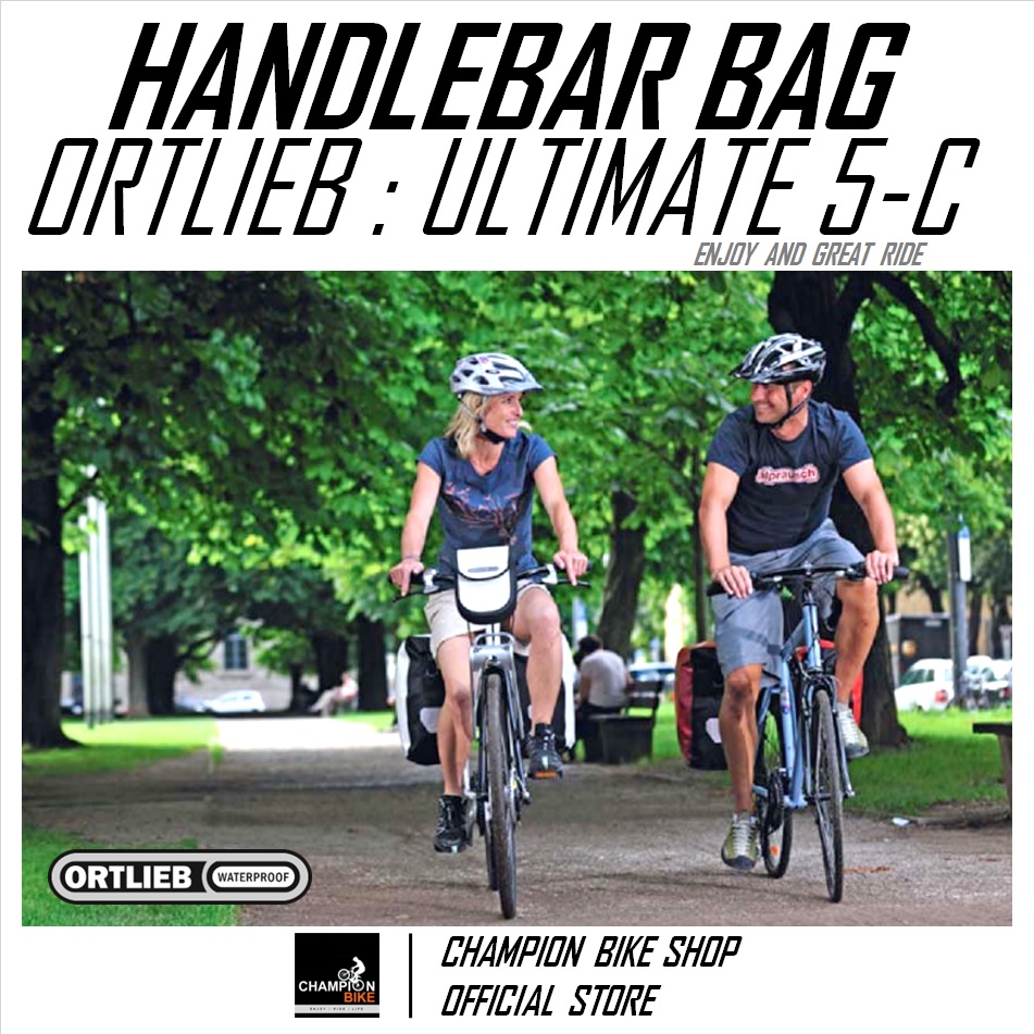 กระเป๋ากันน้ำ ติดหน้าแฮนด์จักรยาน ORTLIEB : ULTIMATE5 COMPACT HANDLEBAR BAG