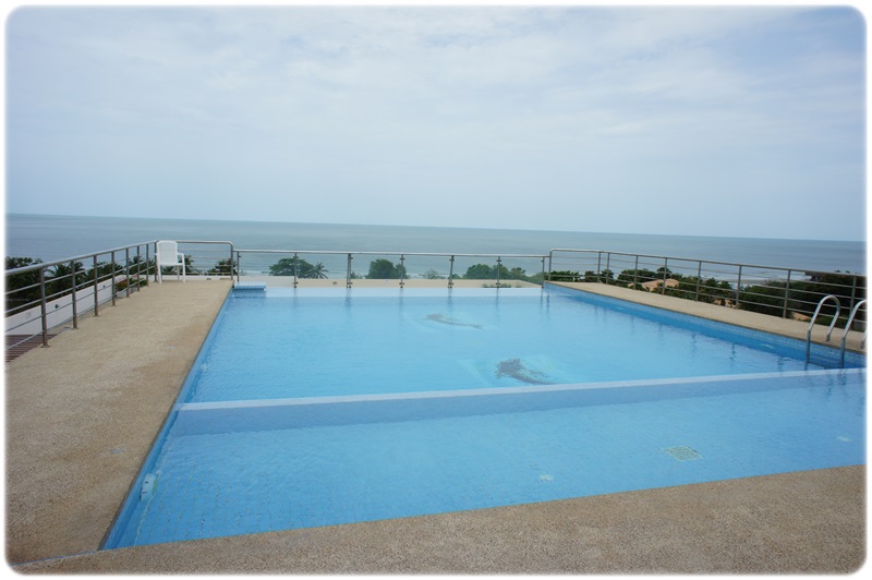 คอนโด Hua Hin Blue Sky 1ห้องนอน 49.23ตรม. ชั้น 5 ห้องมุม วิวสวย เงียบสงบ