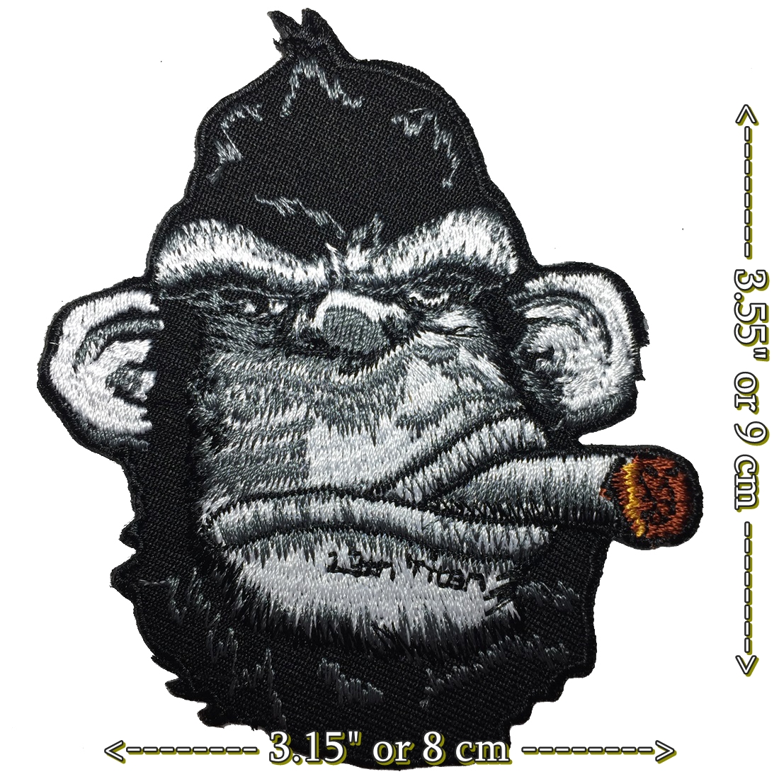 ลิงนักเลง ตัวรีดติดเสื้อ อาร์มรีด อาร์มปัก ตกแต่งเสื้อผ้า หมวก กระเป๋า แจ๊คเก็ตยีนส์ Cute Creature Embroidered Iron on Patch