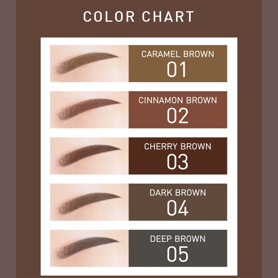 Baby Bright Perfect Eyebrow Pencil 1.2 g. #01 CARAMEL BROWN เบบี้ไบร์ท เพอร์เฟ็คอายบราวเพนซิล 1.2 กรัม สี 01 CARAMEL BROWN