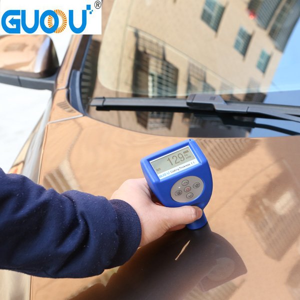 Guoou,Coating thickness gauge, GTS810F ferrous all-in-one coating thickness gauge, 0~1250um GUOOU GTS810F Car Paint Magnetic Chrome Digital Coating Thickness Tester Meter automotive coating Thickness Gauge,เครื่องวัดความหนาเคลือบสี Ferrous metals,