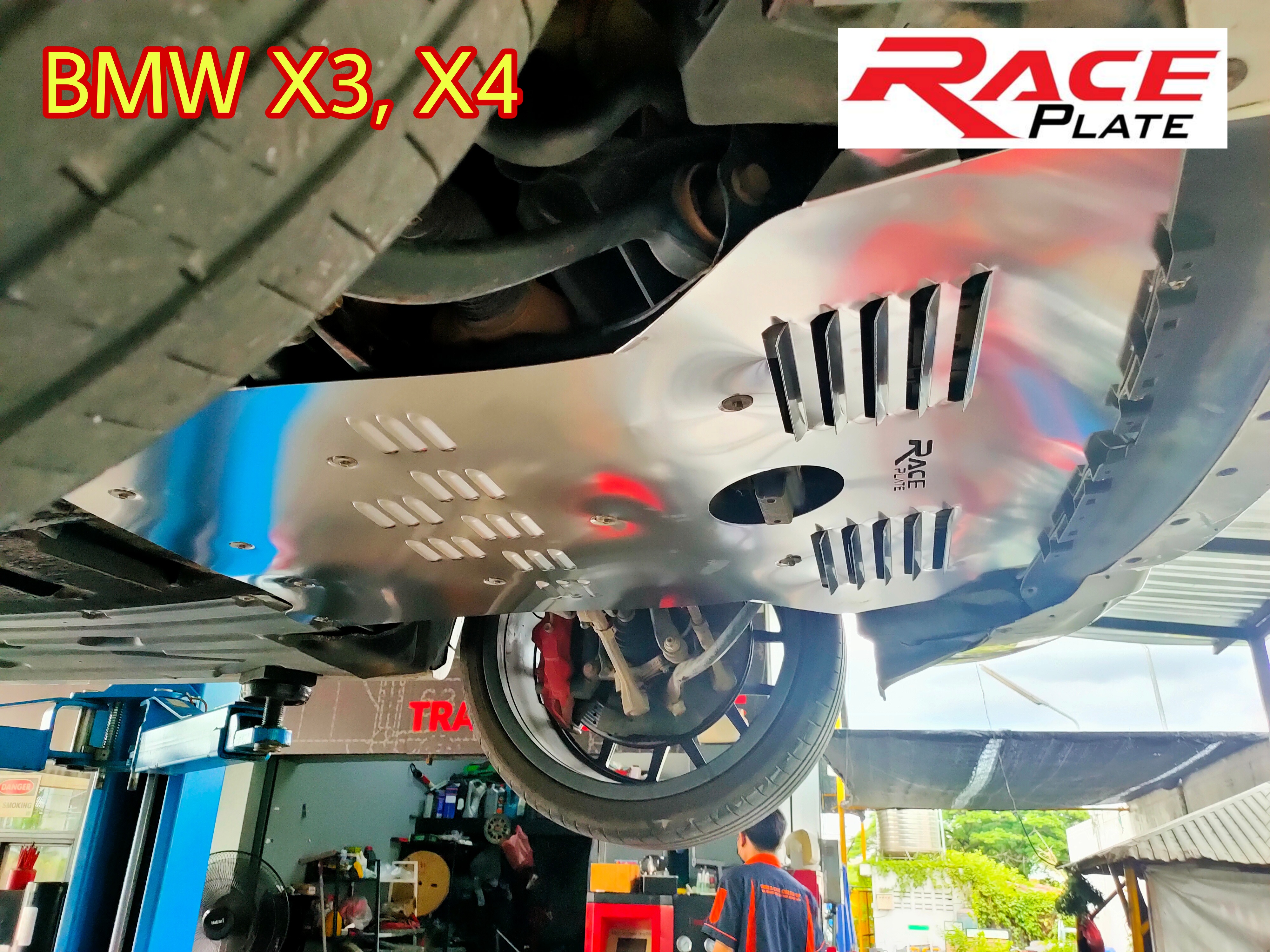 แผ่นปิดใต้ห้องเครื่องอลูมิเนียม BMW X3, X4 Raceplate_Undertray