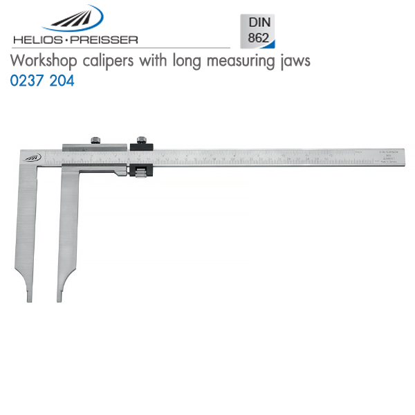 HELIOS-PREISSER,Workshop calipers with long measuring jaws,0237 204