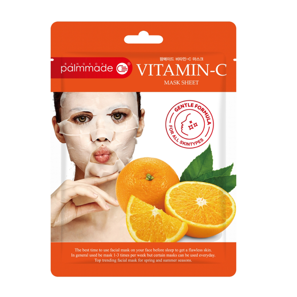 ปาล์มเมด วิตามิน ซี มาส์ก ชีท (12 ชิ้น) PALMMADE VITAMIN C MASK SHEET (12 pcs)