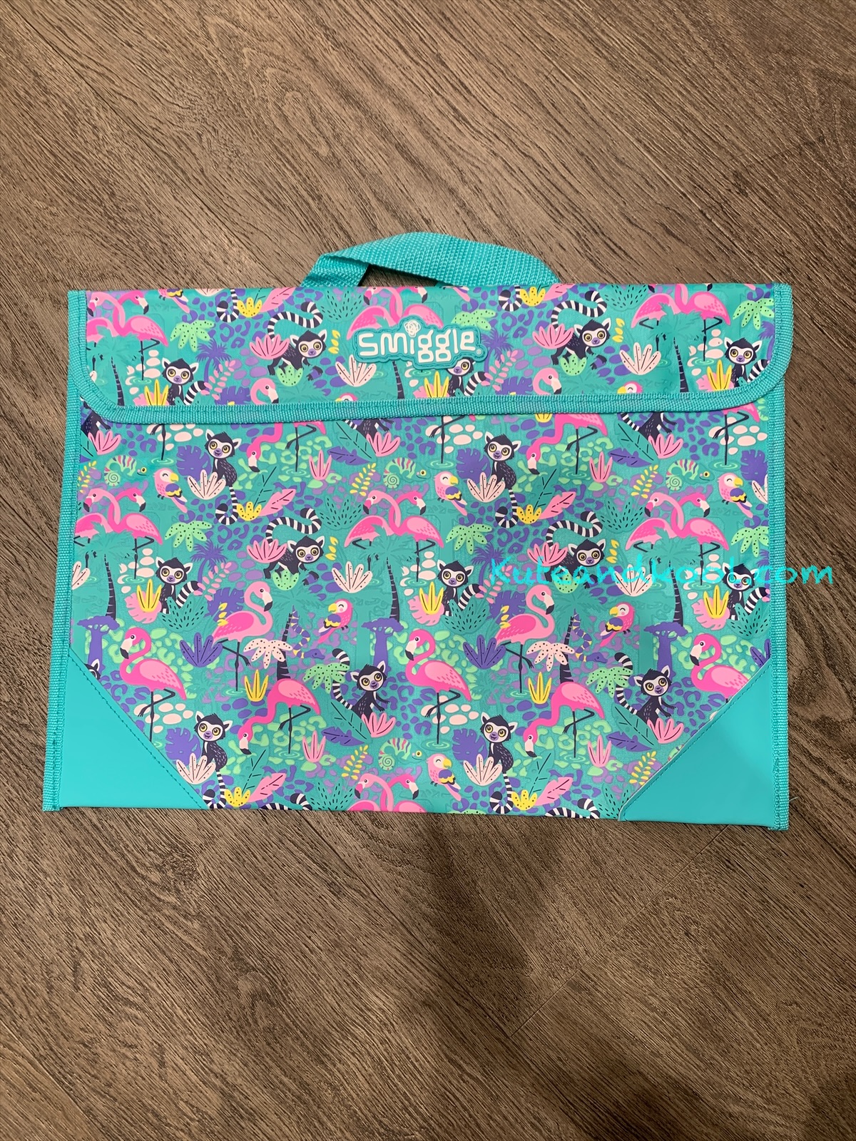 กระเป๋าเอกสาร หูหิ้ว Smiggle Book Bag- wild side-ฟลามิงโก มิ้น