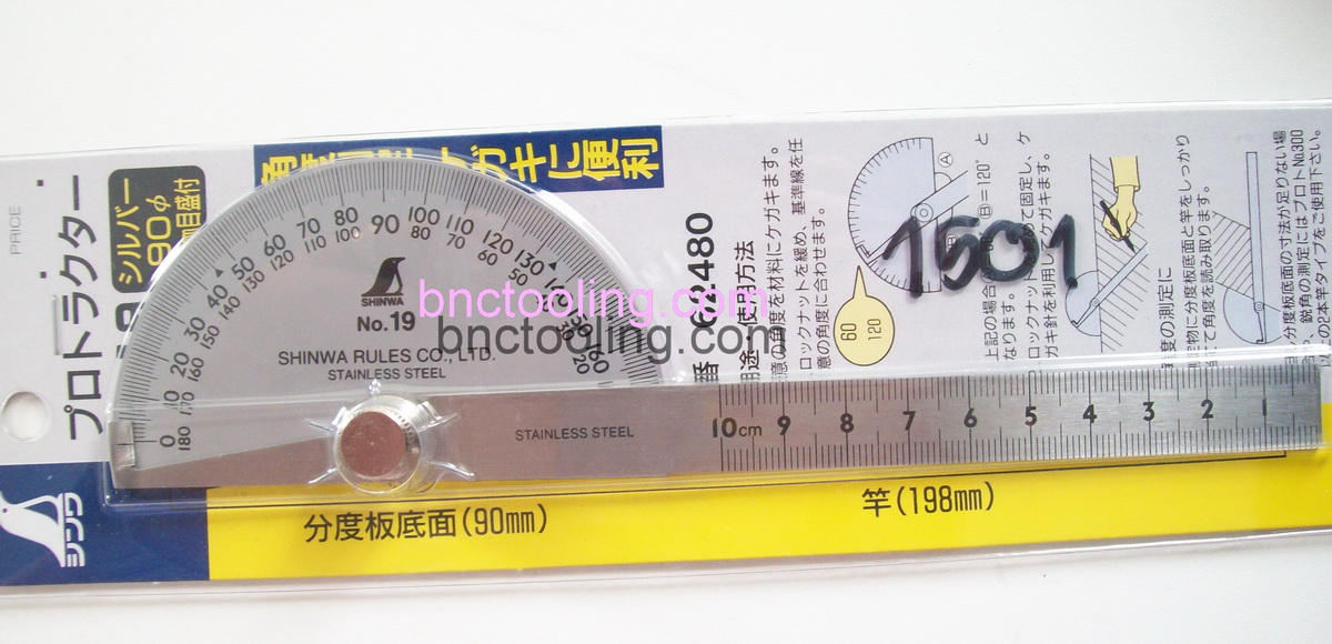 Shinwa,Protractors,ใบวัดมุม ,H1501