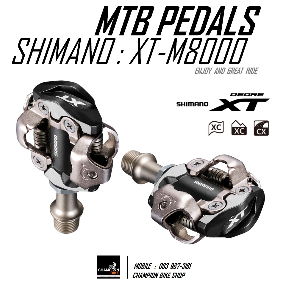 บันไดXT SHIMANO : XT PD-M8000 MTB SPD PEDALS