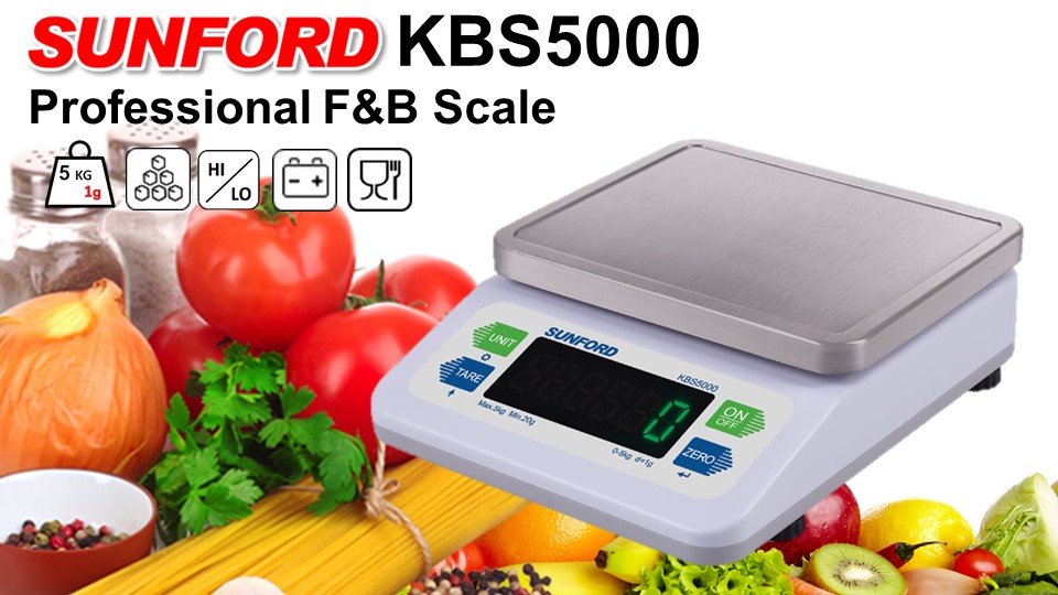 เครื่องชั่งน้ำหนักดิจิตอล รุ่น SUNFORD KBS5000