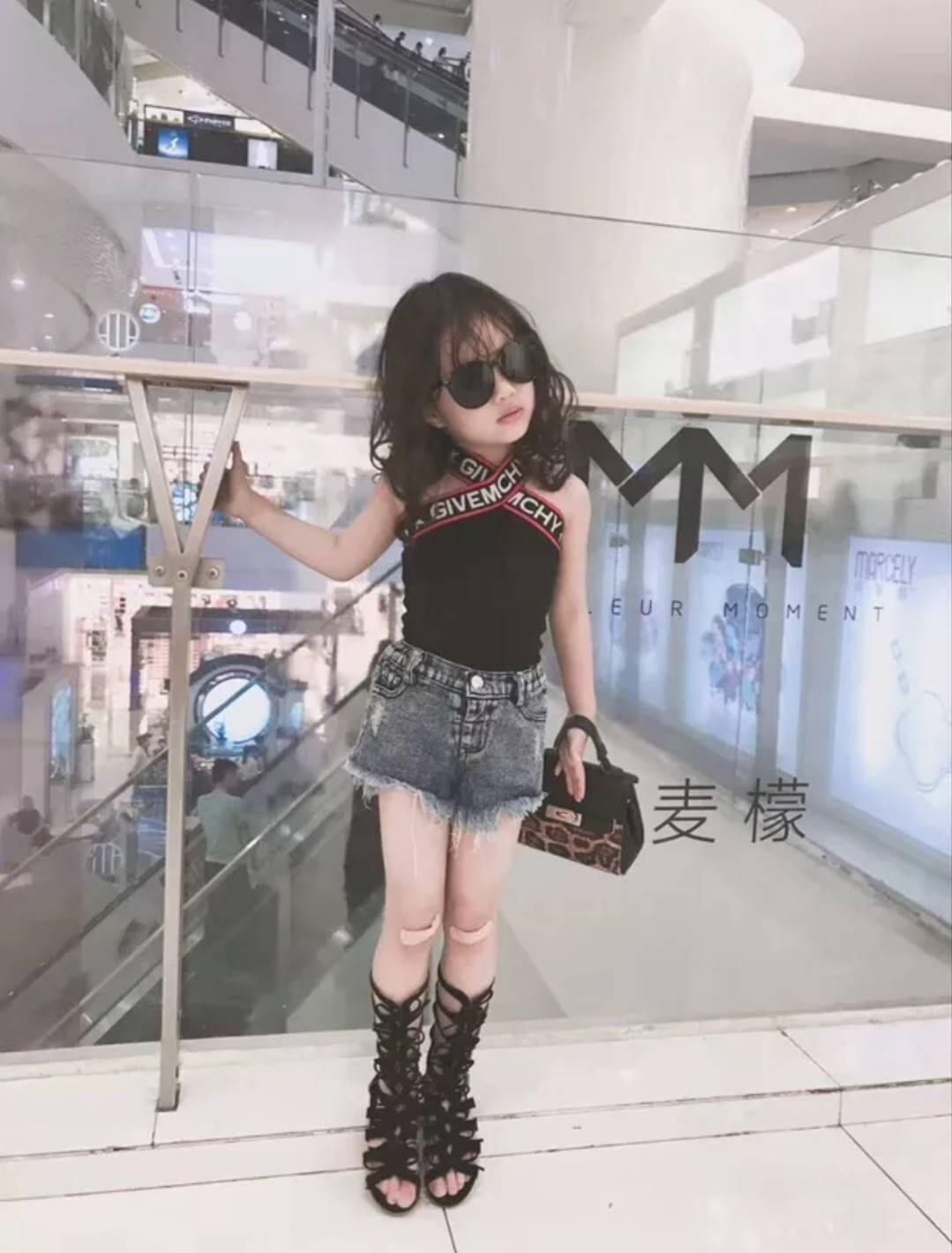 TA14/🦄พร้อมส่ง🦄ชุดเด็กผู้หญิง เสื้อไขว้ Gve mc hy สุดฮิต ผ้าเนื้อดี ผ้ายืด มี2สีนะคะ 2