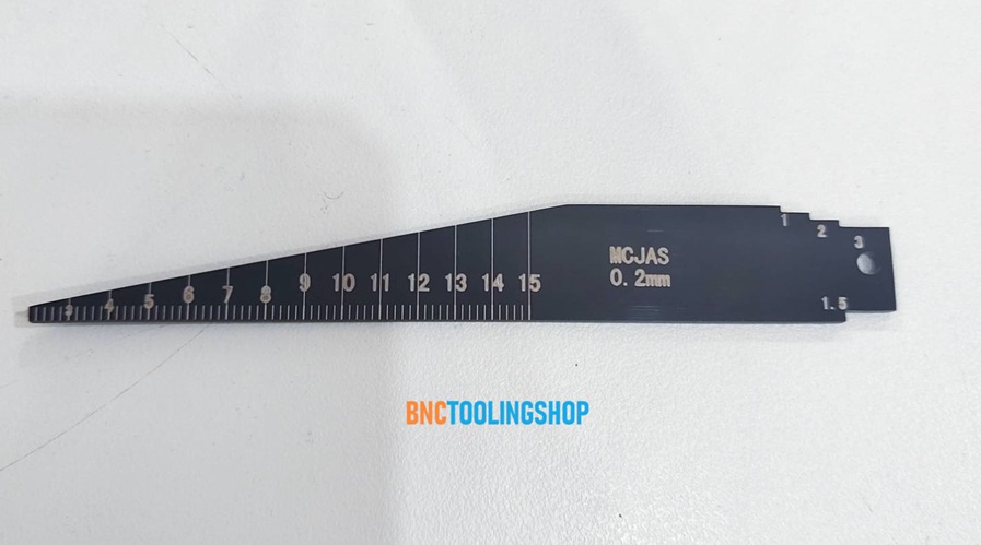 3-15mm plastic taper and thickness gauge, Toper Weld Gage Auto parts MCJAS plastic Taper Gauge, gap gauge feeler gauge tools.,เกจวัดขนาด