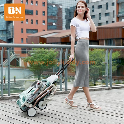 รถเข็นเด็กพับเล็ก Brand BN แบบพกพาน้ำหนักเบา 5.0 kg เพิ่มความยาวที่พักขา C10205