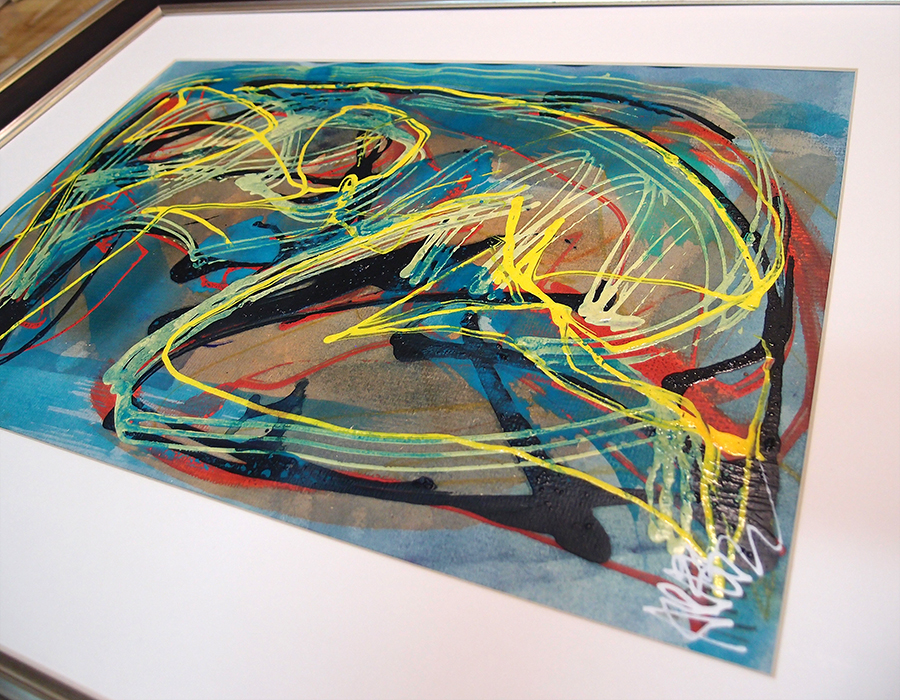 รูปภาพสีอะคริลิคของศิลปิน ศาสตราจารย์พิเศษอารี สุทธิพันธุ์ ศิลปินแห่งชาติ