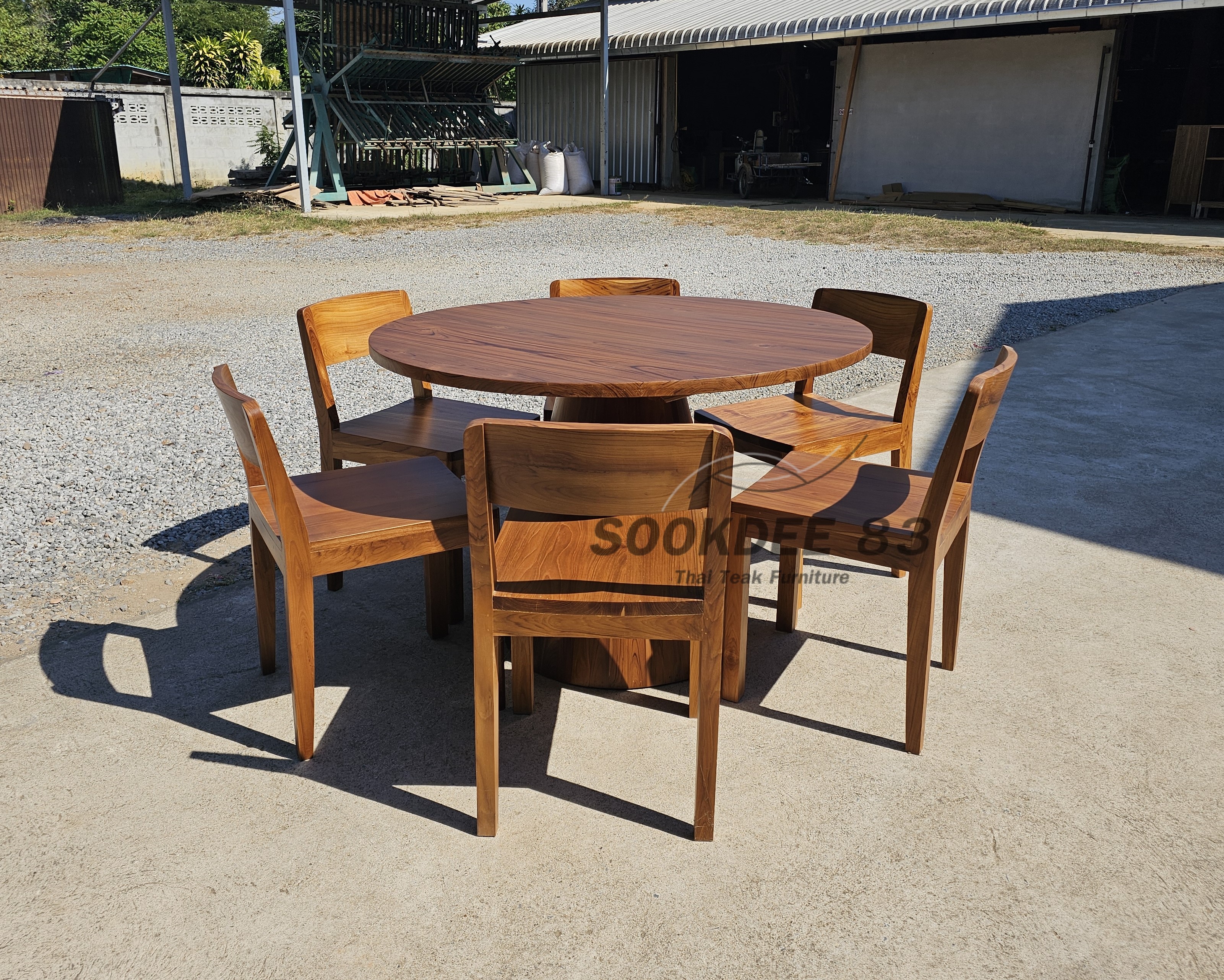 ชุดโต๊ะกลม mushroom เก้าอี้มอร์นิง