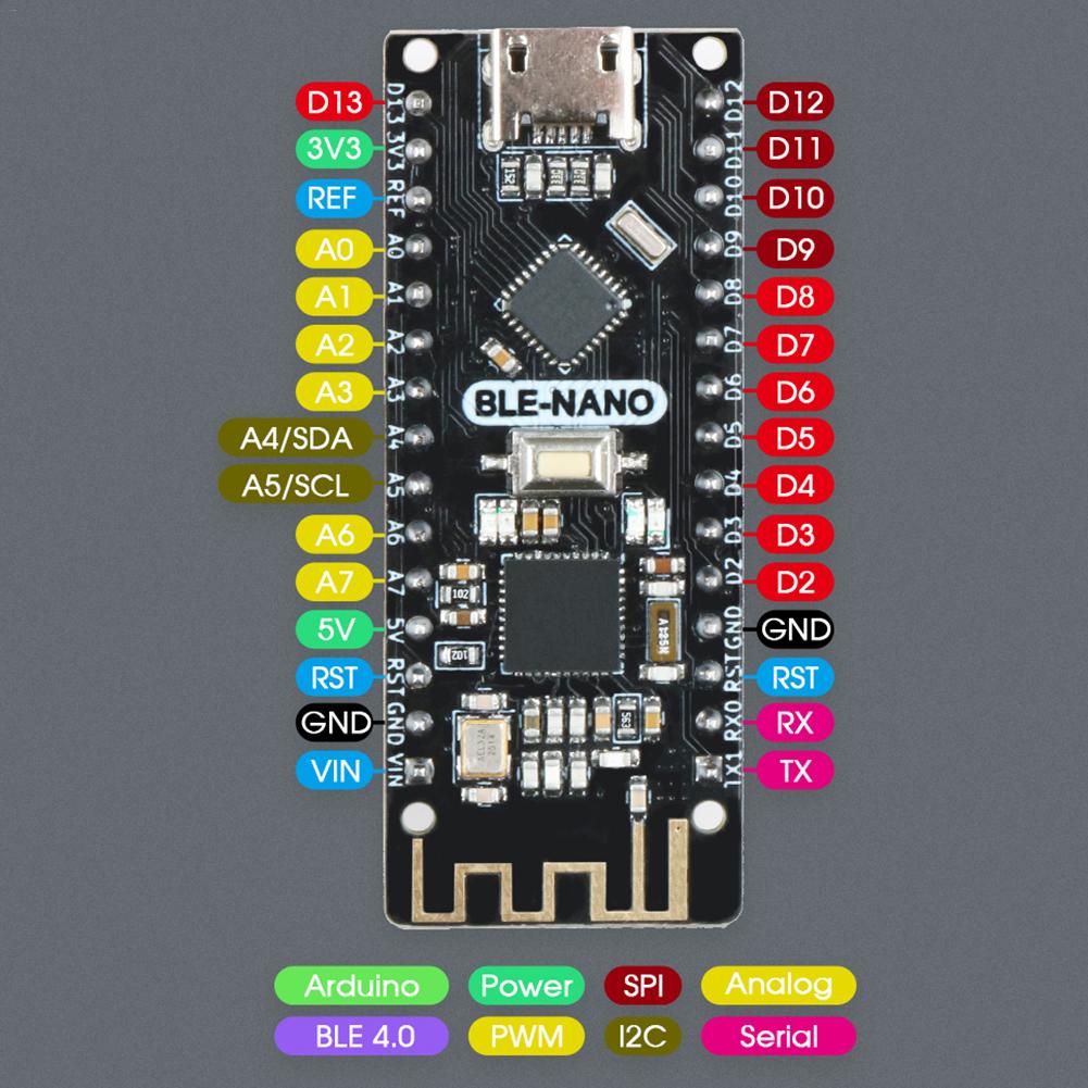 BLE-Nano for Arduino Nano V3.0 Mirco USB Board Integrate CC2540 BLE Wireless Module ATmega328P Micro-Controller Board