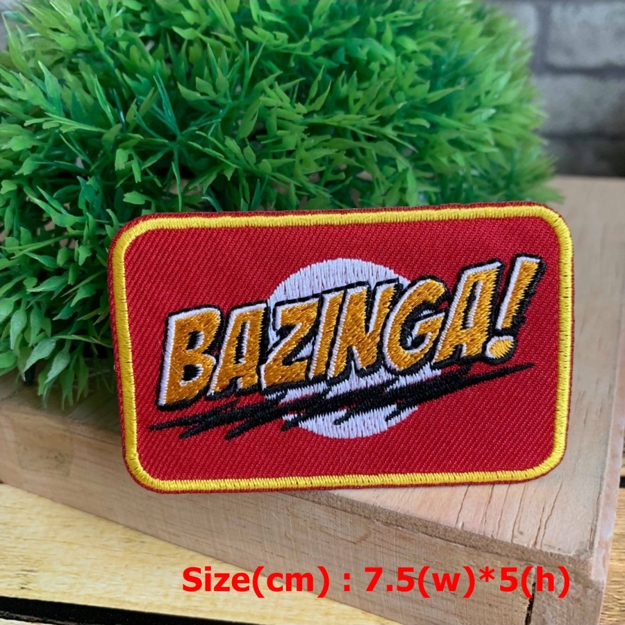 Bazinca! ตัวรีดติดเสื้อ อาร์มรีด อาร์มปัก ตกแต่งเสื้อผ้า หมวก กระเป๋า แจ๊คเก็ตยีนส์ Quote Embroidered Iron on Patch