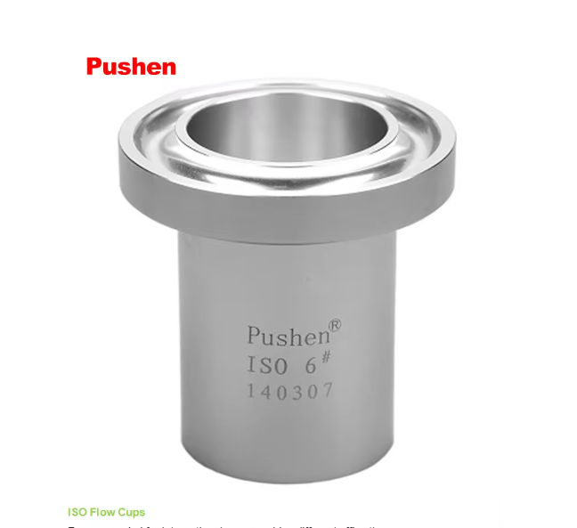 PS1020 - 5 Paint Viscosity Cup ISO Flow Dip Cups, ISO 2431 ASTM D 5125 viscometer 3 4 5 6mm orifice diameter available, BRAND PUSHEN,