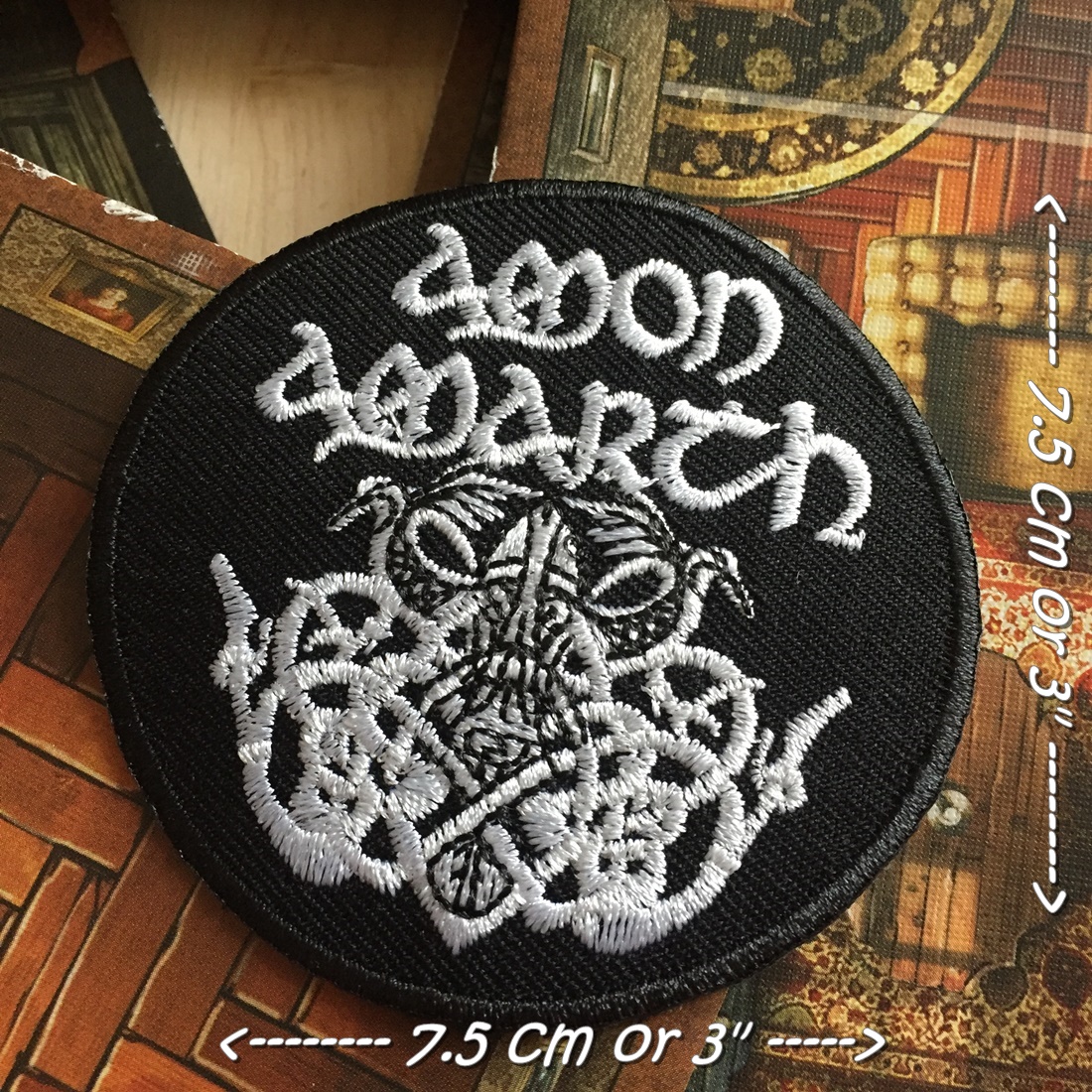 Amon Amarth วงดนตรี ร็อค เฮฟวี่เมทัล พังค์ ตัวรีดแบบปัก อาร์มปัก ตัวรีดติดเสื้อ ตัวรีด ติดกระเป๋า ติดหมวก ติดแจ๊คเก็ต Rock Iron on Embroidered Patch