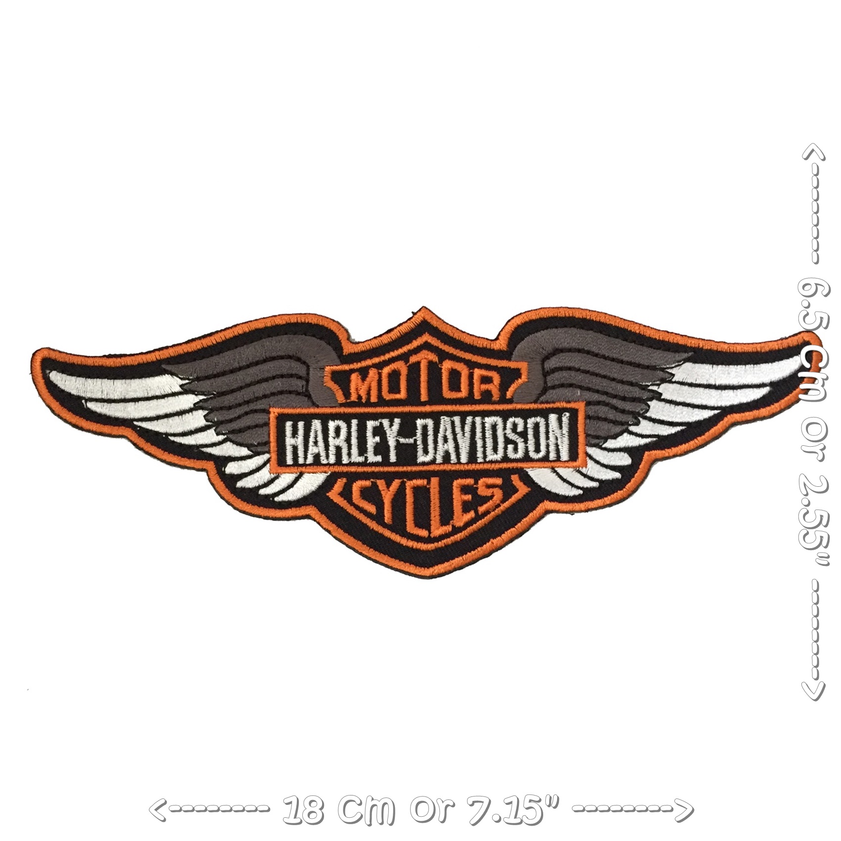 Harley ตัวรีดติดเสื้อ อาร์มรีด อาร์มปัก ตกแต่งเสื้อผ้า หมวก กระเป๋า แจ๊คเก็ตยีนส์ Racing Embroidered Iron on Patch