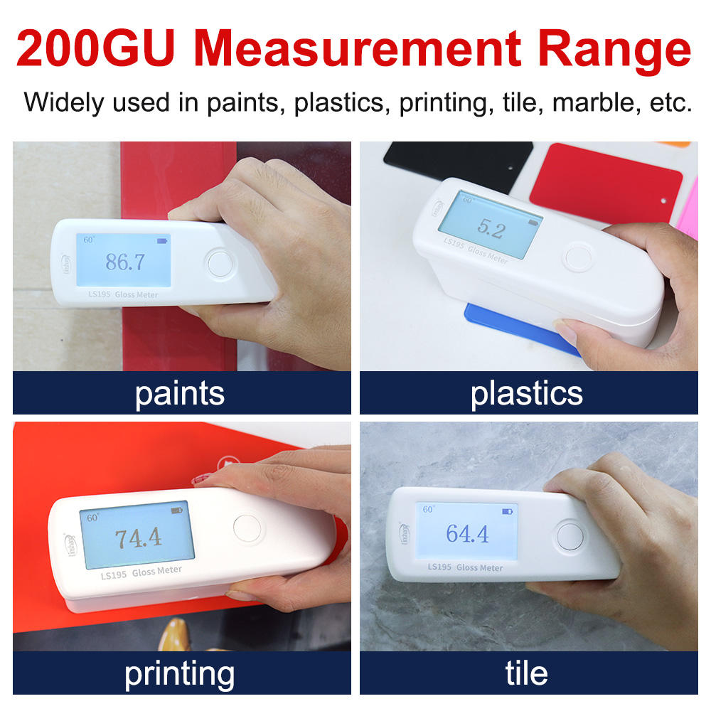 Linshang, เครื่องวัดค่าความเงา, LS195 60 Universal Angle Gloss Meter 0-200GU Stone Tile Gloss Meter Including Software