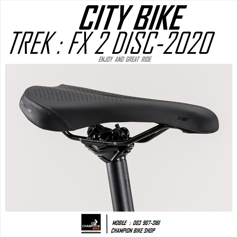 จักรยานซิตี้ไบค์ TREK : FX 2 DISC CITY BIKE - 2020 สีแดง-ดำ