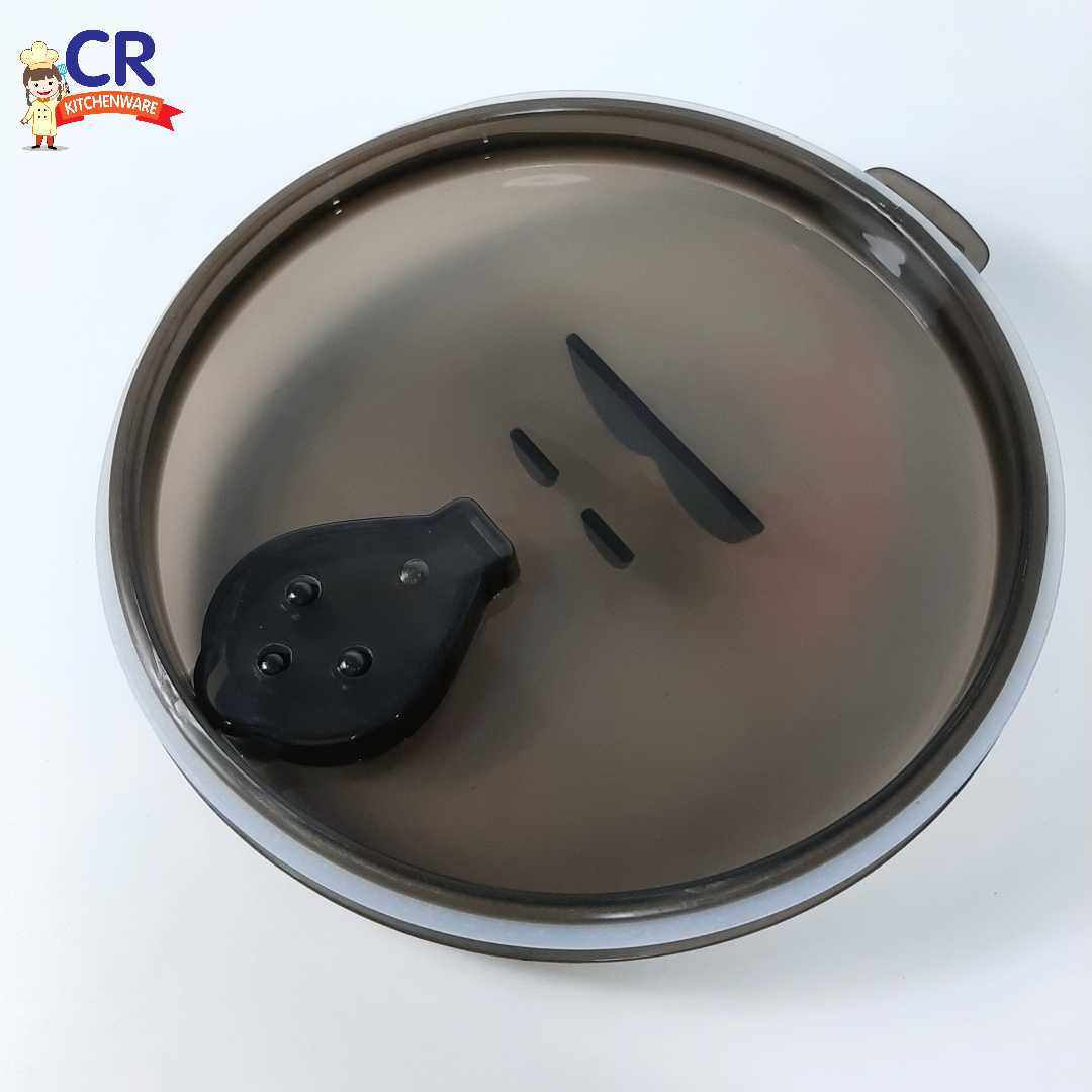 ชามสแตนเลส ผนัง 2 ชั้น มีหูจับ SUS304 ฝาดำ หูข้าง 1000 ml.