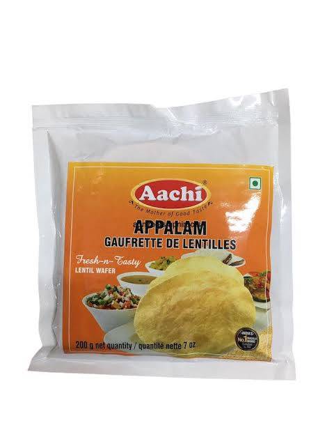อัพพาลาม Aachi แผ่นแป้งถั่วแขก ตราอาชิ