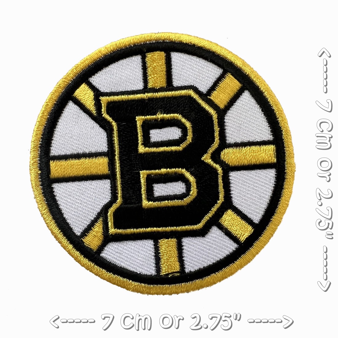 Boston Bruins Team ตัวรีดติดเสื้อ อาร์มรีด อาร์มปัก ตกแต่งเสื้อผ้า หมวก กระเป๋า แจ๊คเก็ตยีนส์ Quote Embroidered Iron on Patch