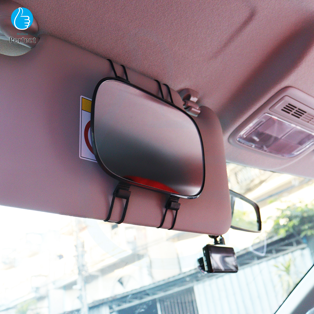 กระจกแต่งหน้าติดกับที่บังแดดในรถยนต์ รุ่น 3R-096