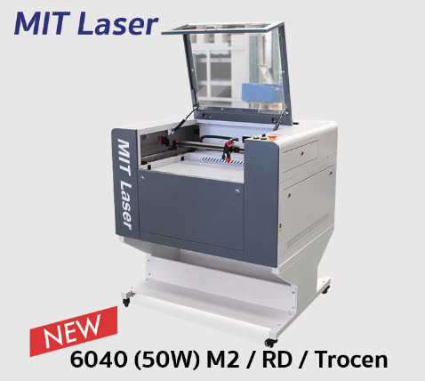 เครื่องตัดเลเซอร์ / เครื่องยิงเลเซอร์ MIT Laser 6040 (50-60W) M2 / RD / Trocen