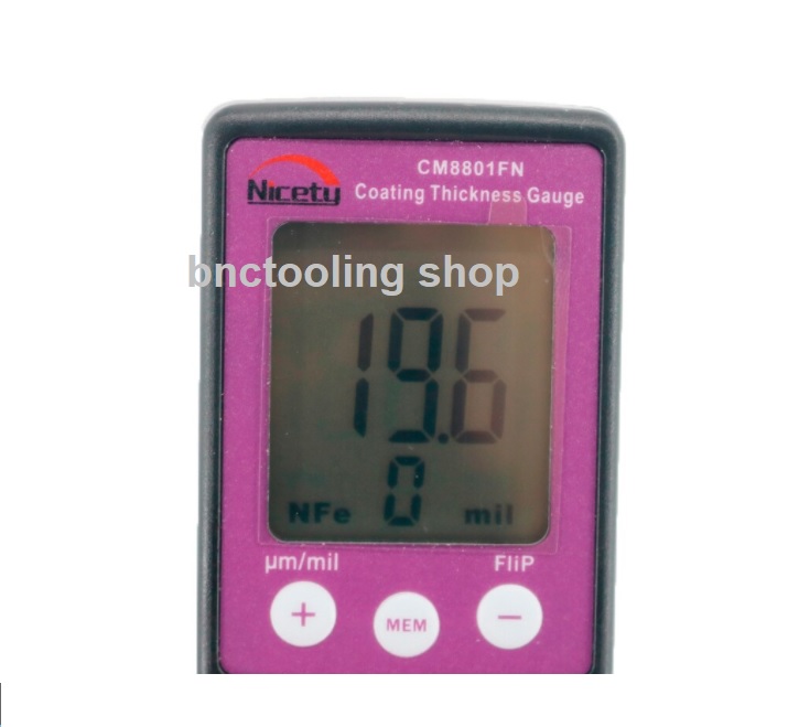เครื่องวัดความหนาผิวเคลือบ เครื่องวัดความหนาสี, CM8801FN Digital Film Coating Thickness Gauge Painting Tester F&NF Type