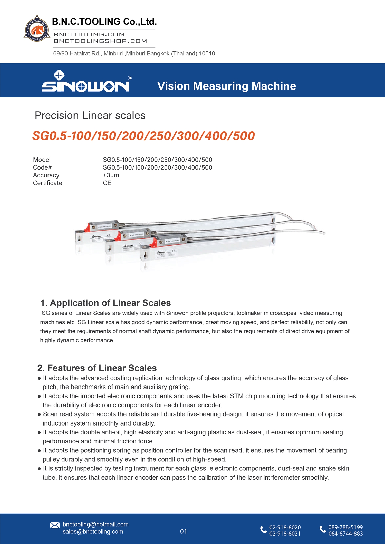 sinowon,Precision Linear scales,SG0.5-100/150/200/250/300/400/500
