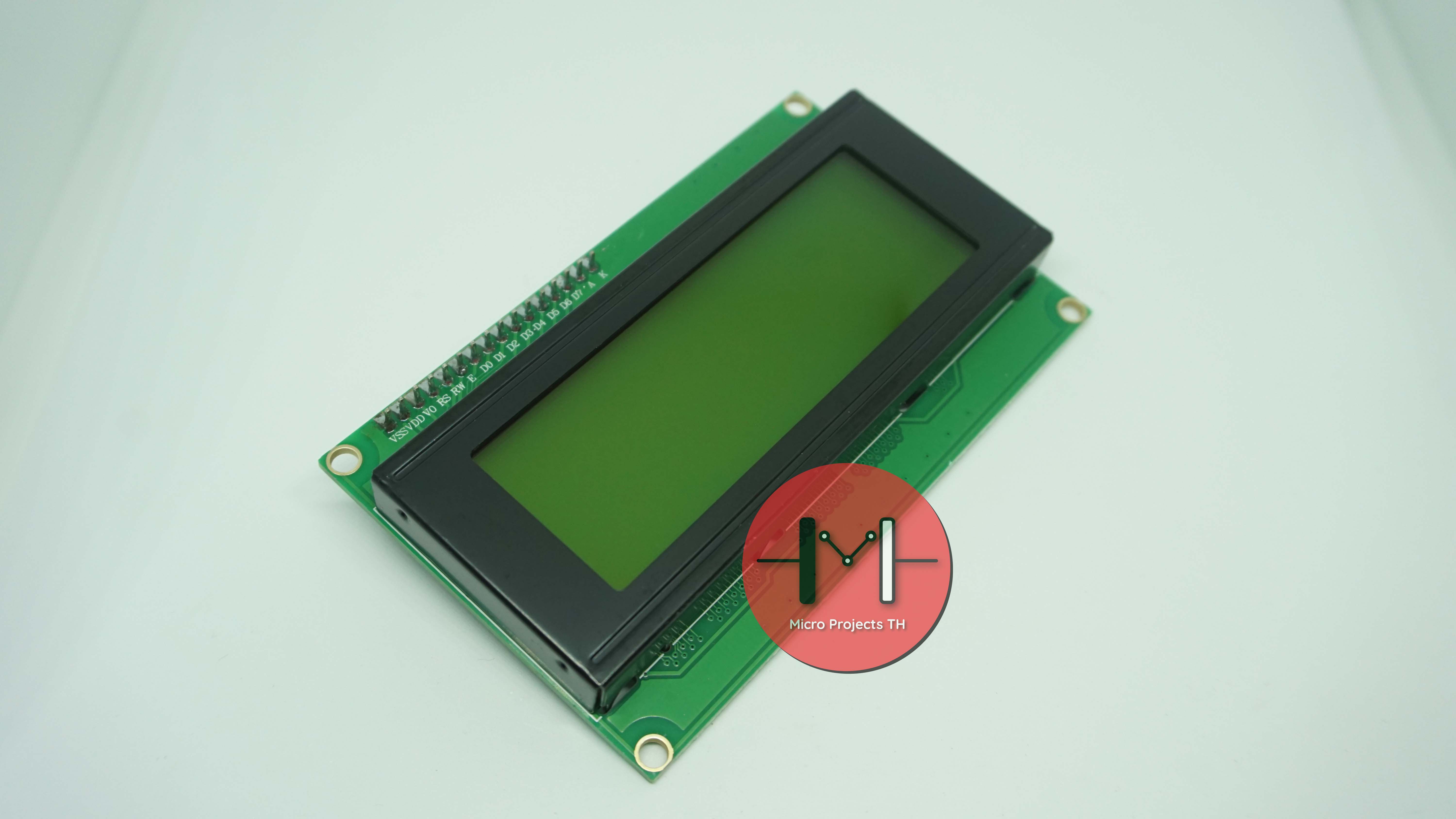 2004 LCD (Yellow Screen) 20x4 โมดูลจอ LCD พร้อม I2C Interface