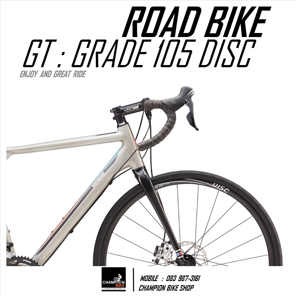 จักรยานเสือหมอบ GT : GRADE ALLOY 105 DISC ROAD BIKE - 2016