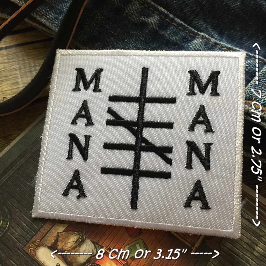 Mana วงดนตรี ร็อค เฮฟวี่เมทัล พังค์ ตัวรีดแบบปัก อาร์มปัก ตัวรีดติดเสื้อ ตัวรีด ติดกระเป๋า ติดหมวก ติดแจ๊คเก็ต Rock Iron on Embroidered Patch