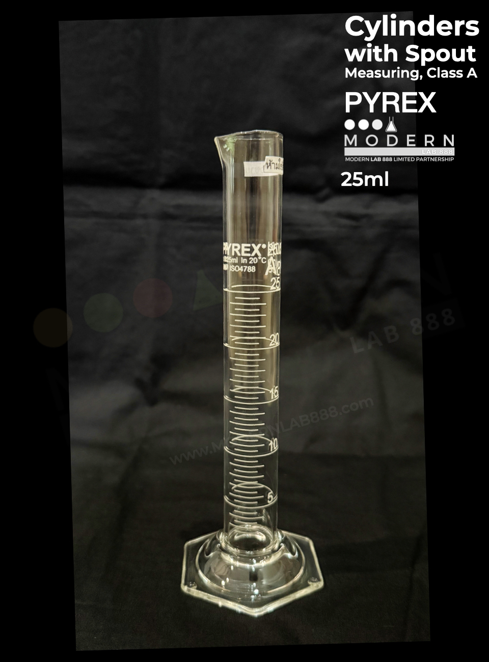 กระบอกตวง / Cylinders with Spout, Measuring, Class A, PYREX