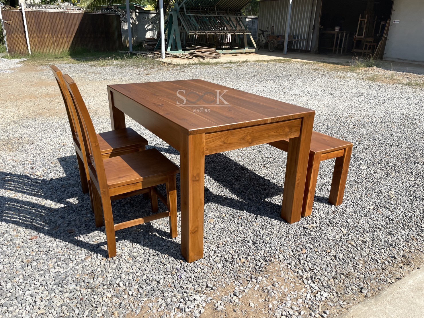 ชุดโต๊ะขาตรงมีลิ้นชักเก้าอี้เจ้าหญิง